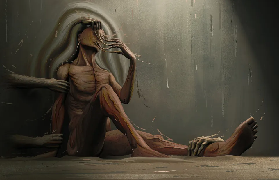 Solitary Reflection by YEKTA, digital painting